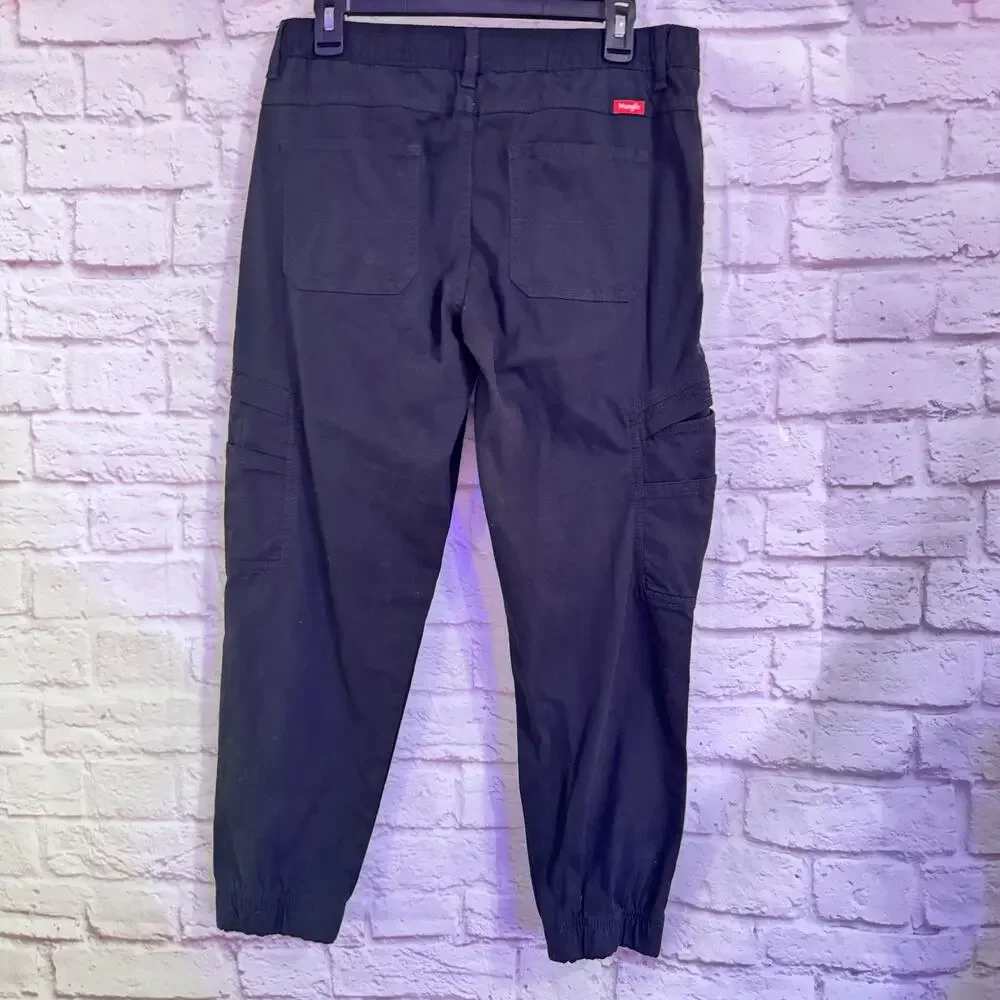 WRANGLER Black Gamer Cargo Pants Sz 14 Husky NWT - Picture 2 of 7